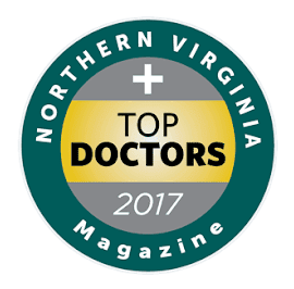 Northern Virginia Top Doctors Magazine 2017 Certificate